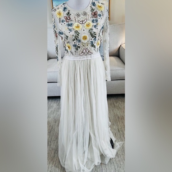 needle and thread beaded dress Blushing Floral Gown | Liylah